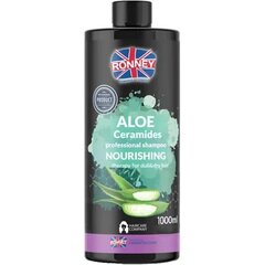 Питательный шампунь Ronney_Aloe Ceramides Professional Shampoo Nourishing, 1000 мл цена и информация | Шампуни | kaup24.ee