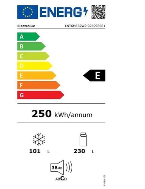 Electrolux LNT6ME32W2 600 цена и информация | Külmkapid | kaup24.ee