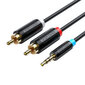 Vention 3.5mm/2xRCA, 8 m цена и информация | Kaablid ja juhtmed | kaup24.ee