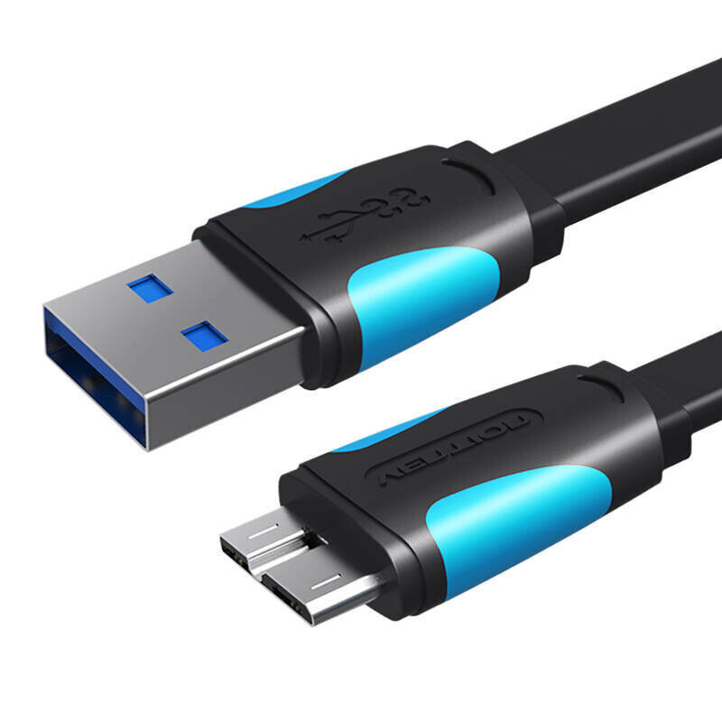 Vention VAS-A12-B100, Flat USB 3.0 A to Micro-B, 1m цена и информация | Kaablid ja juhtmed | kaup24.ee