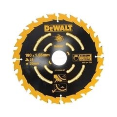 Дисковая пила Dewalt Wood 190х30 мм 24 зуба. - DT10304 цена и информация | Пилы, циркулярные станки | kaup24.ee