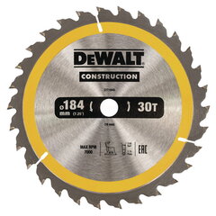 Saeketas DeWalt 184x16mmx30z - DT1940 hind ja info | Elektrilised saed, mootorsaed ja tarvikud | kaup24.ee