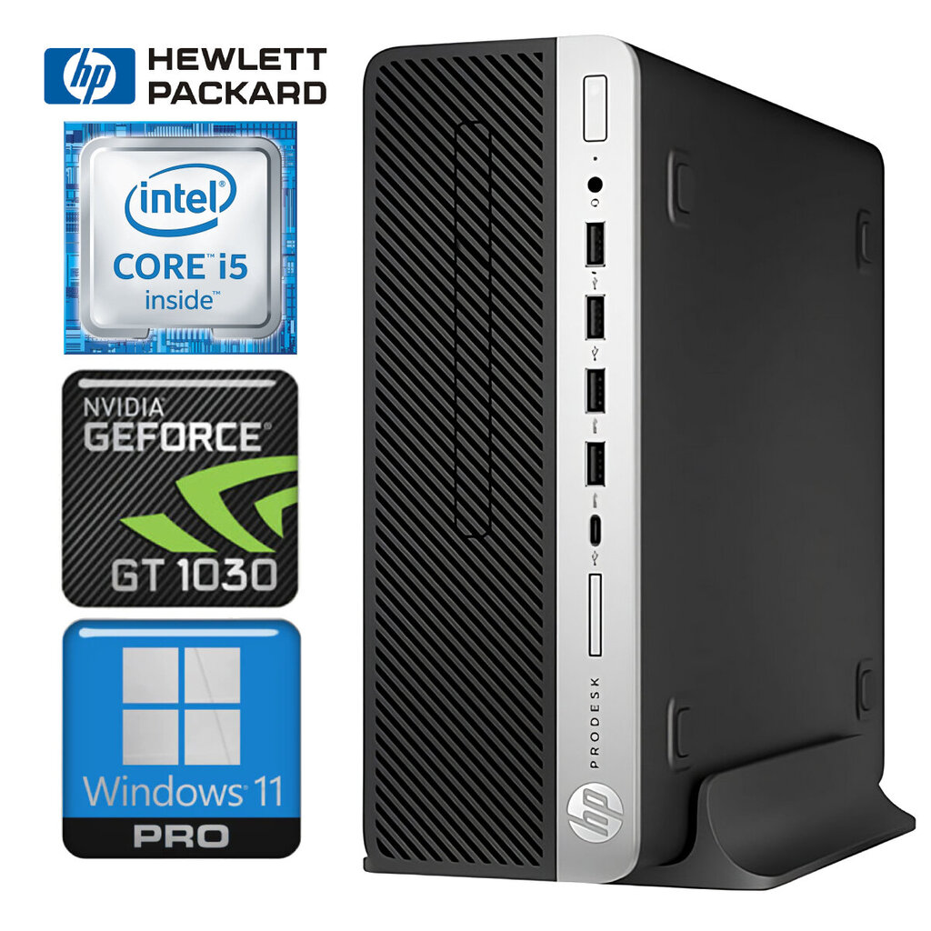 HP 600 G5 SFF i5-9500 16GB 2TB GT1030 2GB WIN11Pro hind ja info | Lauaarvutid | kaup24.ee