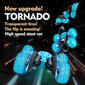 Tornado Stunt Car RC trikisõiduk LED-valgustuse ja 3D-tekstiprojektoriga hind ja info | Poiste mänguasjad | kaup24.ee