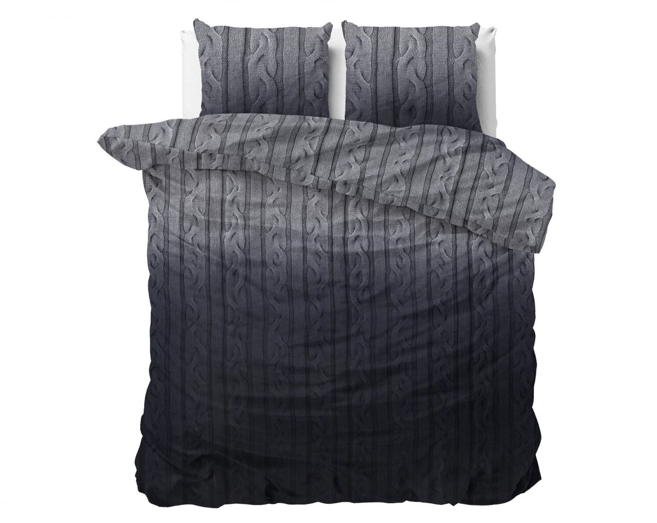 Voodikomplekt flanell Dante, 240x220cm, tumehall цена и информация | Voodipesu | kaup24.ee