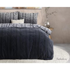 Voodikomplekt flanell Dante, 240x220cm, tumehall цена и информация | Постельное белье | kaup24.ee