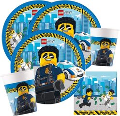 Peokomplekt Lego City Police hind ja info | Ühekordsed nõud | kaup24.ee
