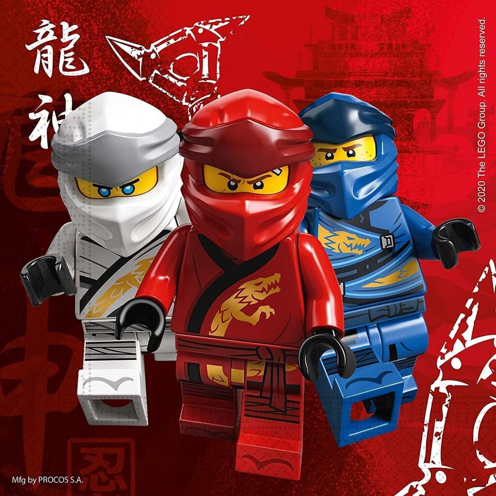 Peokomplekt Lego Ninjago цена и информация | Ühekordsed nõud | kaup24.ee