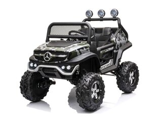 Elektriauto lastele Mercedes Unimog, 12v, kamuflaaž hind ja info | Laste elektriautod | kaup24.ee