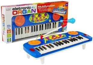 Klaveri ja mikrofoni komplekt, sinine hind ja info | Arendavad mänguasjad | kaup24.ee