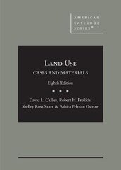 Cases and Materials on Land Use 8th Revised edition цена и информация | Книги по экономике | kaup24.ee