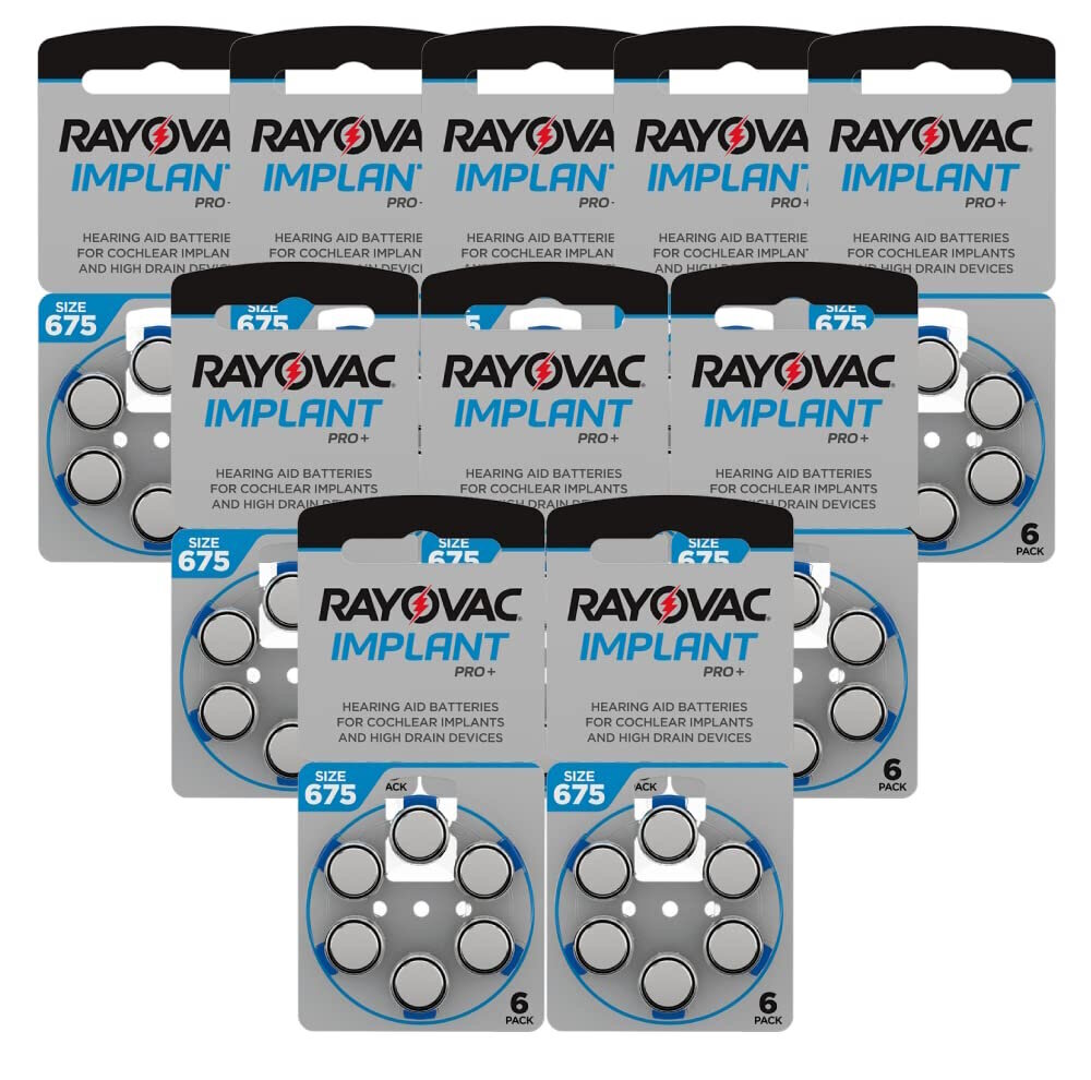 Rayovac Impant Pro+ 675, PR44 akud kohleaarimplantaatide jaoks, 60 tk цена и информация | Patareid | kaup24.ee