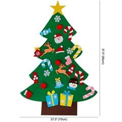 Jõulupuu eemaldatavate kaunistustega, Electronics LV-95, 95 cm hind ja info | Pehmed seinapaneelid | kaup24.ee