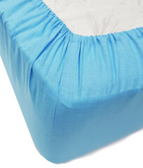 Детская хлопковая простынь на резинке Ranforce, Pink,120x60x10 см цена и информация | Сетки для кроватей | kaup24.ee