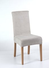 Veluurist paindlikud toolikatted, 4 tk, helehall цена и информация | Чехлы для мебели | kaup24.ee