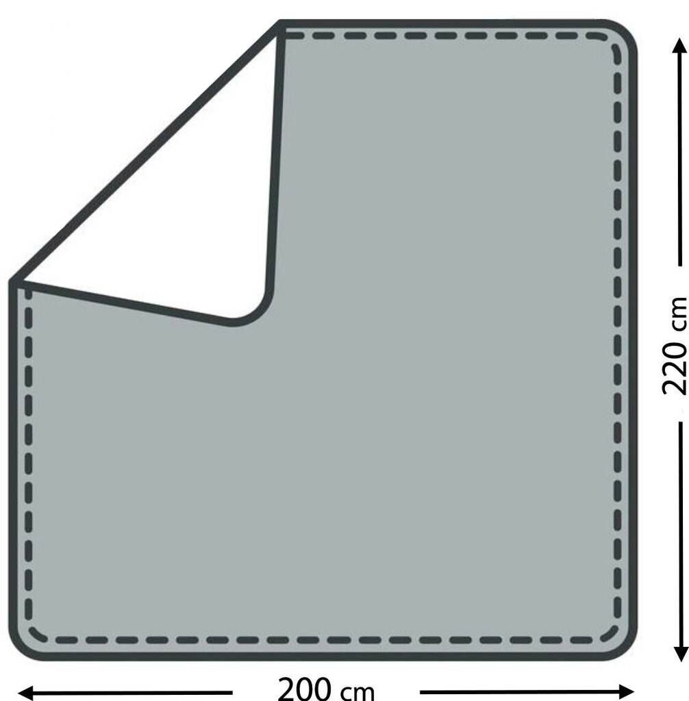 Eysa Oslo veekindel voodipesu 200x220cm, pruun hind ja info | Voodikatted, pleedid | kaup24.ee