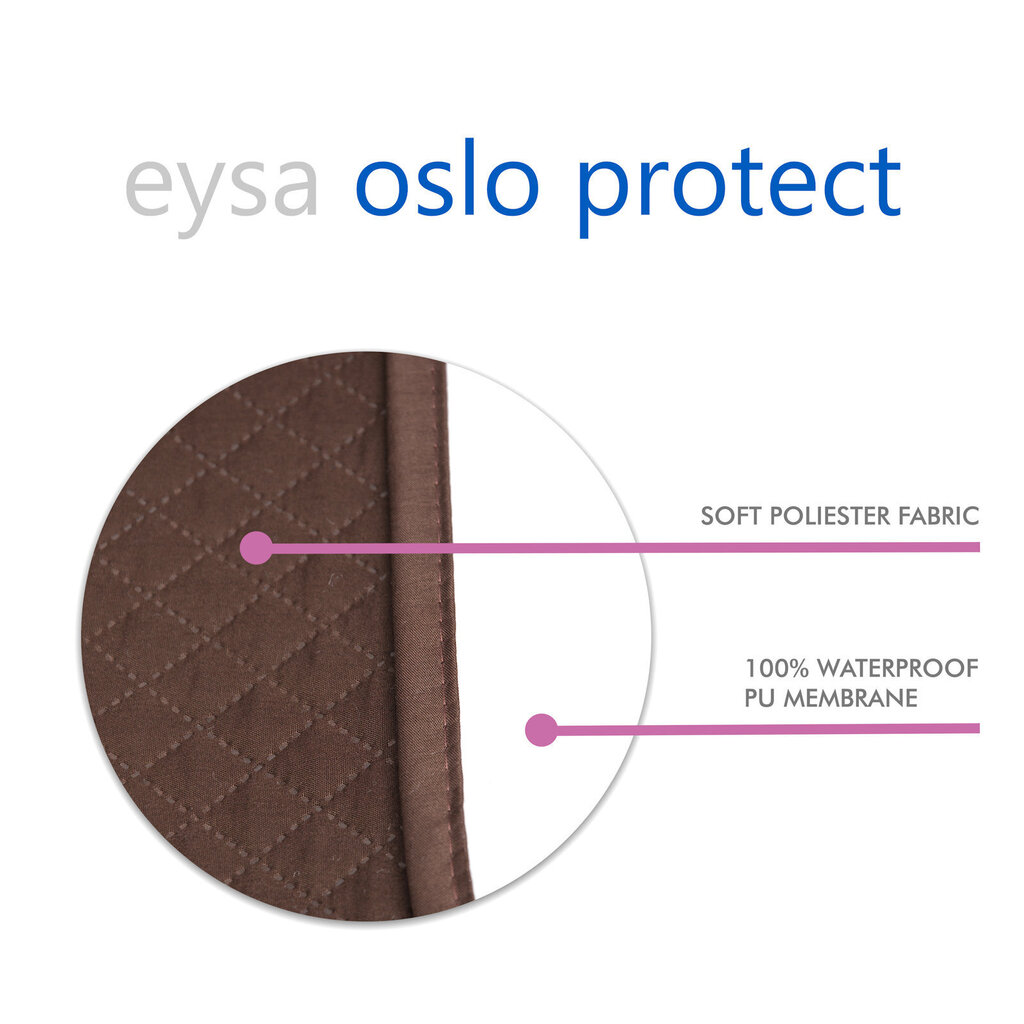 Eysa Oslo veekindel voodipesu 200x220cm, pruun hind ja info | Voodikatted, pleedid | kaup24.ee