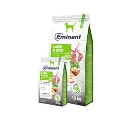Eminent Lamb & Rice 26/14, linnuliha- ja nisugluteenivaba koeratoit, 3kg hind ja info | Kuivtoit koertele | kaup24.ee