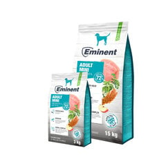 Eminent Adult Mini 26/15 gluteenivaba koeratoit väikest ja kääbustõugu täiskasvanud koertele, 15kg hind ja info | Kuivtoit koertele | kaup24.ee