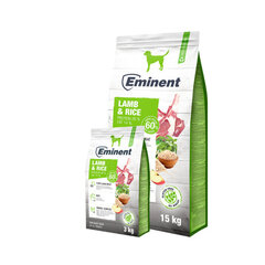 Eminent Lamb & Rice 26/14, linnuliha- ja nisugluteenivaba koeratoit, 15kg hind ja info | Kuivtoit koertele | kaup24.ee