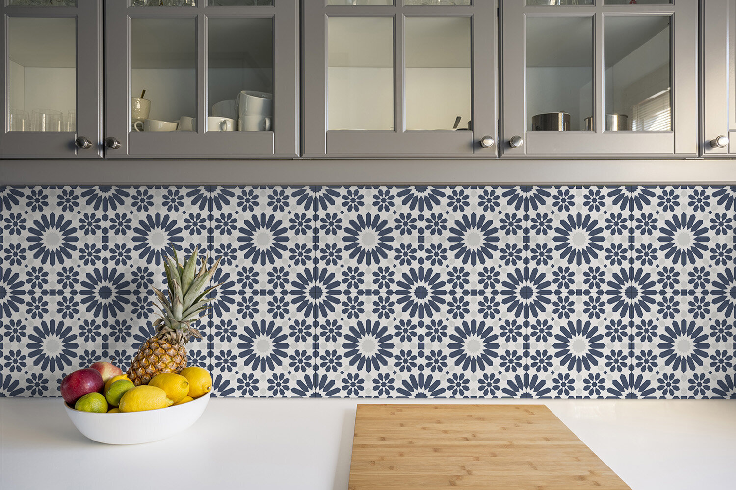 Kleepuvad dekoratiivplaadid Decormat 30x30cm, 9 tk, lillemotiivid hind ja info | Põrandaplaadid | kaup24.ee