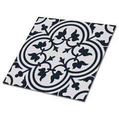 Kleepuvad dekoratiivplaadid Decormat 30x30cm, 9 tk, taime muster цена и информация | Плитка на пол | kaup24.ee