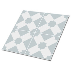 Kleepuvad dekoratiivplaadid Decormat 30x30cm, 9 tk, geomeetriline lapitöö цена и информация | Плитка на пол | kaup24.ee