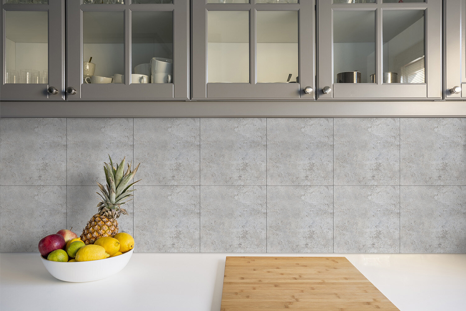 Kleepuvad dekoratiivplaadid Decormat 30x30cm, 9 tk, betooni tekstuur hind ja info | Põrandaplaadid | kaup24.ee