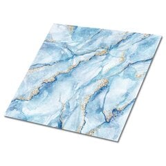 Kleepuvad dekoratiivplaadid Decormat 30x30cm, 9 tk, talvine marmor hind ja info | Põrandaplaadid | kaup24.ee