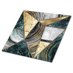 Kleepuvad dekoratiivplaadid Decormat 30x30cm, 9 tk, art deco abstraktsioon цена и информация | Плитка на пол | kaup24.ee