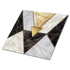Kleepuvad dekoratiivplaadid Decormat 30x30cm, 9 tk, kivist kolmnurgad hind ja info | Põrandaplaadid | kaup24.ee