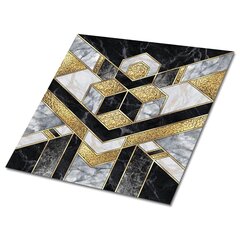 Kleepuvad dekoratiivplaadid Decormat 30x30cm, 9 tk, geomeetriline illusioon цена и информация | Плитка на пол | kaup24.ee