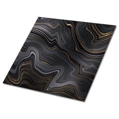 Kleepuvad dekoratiivplaadid Decormat 30x30cm, 9 tk, tume abstraktsioon hind ja info | Põrandaplaadid | kaup24.ee
