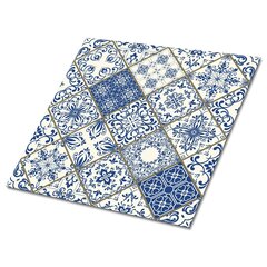 Kleepuvad dekoratiivplaadid Decormat 30x30cm, 9 tk, portugali muster цена и информация | Плитка на пол | kaup24.ee