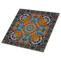 Kleepuvad dekoratiivplaadid Decormat 30x30cm, 9 tk, idamaine muster цена и информация | Плитка на пол | kaup24.ee