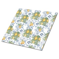 Kleepuvad dekoratiivplaadid Decormat 30x30cm, 9 tk, sidrunid цена и информация | Плитка на пол | kaup24.ee