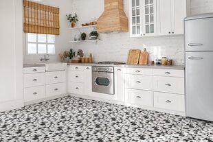 Kleepuvad dekoratiivplaadid Decormat 30x30cm, 9 tk, mosaiik marmoril hind ja info | Põrandaplaadid | kaup24.ee