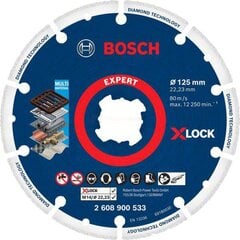 Lõikeketas Bosch EXPERT Diamond Metal Wheel X-LOCK 125 × 22,23 mm цена и информация | Механические инструменты | kaup24.ee