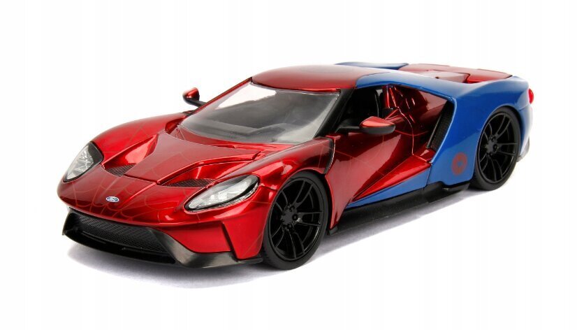 Mänguauto Jada Toys Marvel Spiderman Ford GT ja padi Cat, 50 cm hind ja info | Poiste mänguasjad | kaup24.ee