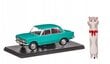 Automudel Fiat 125P 1970 Hachette 1:24 ja kingipadi Cat, 50 cm цена и информация | Poiste mänguasjad | kaup24.ee