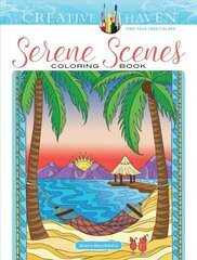 Creative Haven Serene Scenes Coloring Book цена и информация | Книги о питании и здоровом образе жизни | kaup24.ee