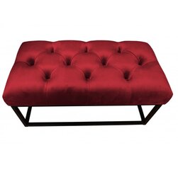 Pink Chesterfield Decorates, 80x40 cm, must, punane цена и информация | Кресла-мешки и пуфы | kaup24.ee