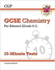 GCSE Chemistry: Edexcel 10-Minute Tests (includes answers) цена и информация | Книги для подростков и молодежи | kaup24.ee