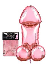 Peenisekujuline õhupall Glitterati Rose Gold Mylar hind ja info | Erootilised kingitused ja suveniirid | kaup24.ee