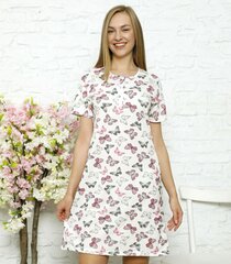 Женская ночная рубашка 585290 01, белая/розовая, 585290*01-XL цена и информация | Женские пижамы, ночнушки | kaup24.ee