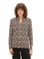 Женская блузка Tom Tailor 1039087*33991, бежевая/черная, 4067261737065 цена и информация | Женские блузки, рубашки | kaup24.ee