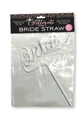 Glitterati Bride Straw одноразовая белая коктейльная трубочка цена и информация | Сувениры, подарки для взрослых | kaup24.ee