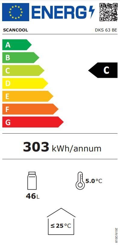 Scandomestic DKS63BE цена и информация | Külmkapid | kaup24.ee