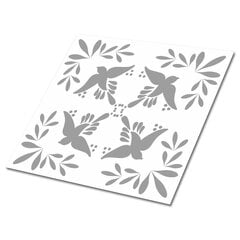 Kleepuvad dekoratiivplaadid Decormat 30x30cm, 9 tk, linnud цена и информация | Плитка на пол | kaup24.ee