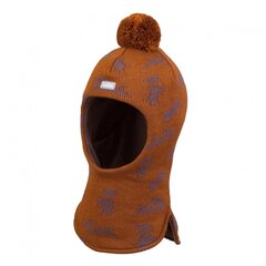 TuTu шапка-шлем из шерсти мериноса.3-005963.Brown. цена и информация | Шапки, перчатки, шарфики для новорожденных | kaup24.ee